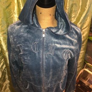 Bcbg velour zip up hoodie💕